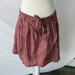GAP Red Floral Mini Skirt